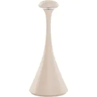Sigor LED-uppladdningsbar bordslampa Nudrop mini, dune beige, IP54, dimbar, Creme / bärnsten, Vardagsrum / matsal, Aluminium / grå / zink