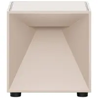Sigor Nutalis mini LED-bordslampa, beige, IP54, dimbar mini,, Creme / bärnsten, Vardagsrum / matsal, Aluminium / grå / zink