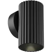 Maytoni vägglampa Calipso, svart 1 x GU10 Höjd 10 cm Metall dimbar, Svart, Vardagsrum / matsal, Aluminium / grå / zink, Modern, Spotlight