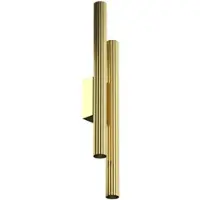 Maytoni LED vägglampa Calipso, Mässing / guld, Vardagsrum / matsal, Aluminium / grå / zink, Modern, LED-vägglampa, vägglampa inomhus