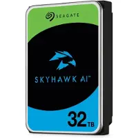 Seagate SkyHawk AI - Hårddisk - 32 TB - inbyggd - 3.5 - SATA 6Gb/s - buffert: 512 MB - med 3 års Rescue Data Recovery