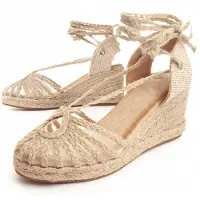 Montevita Wedge Sparto Cien I Beige