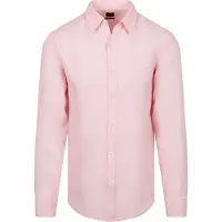 Hugo Boss för män. 50567579 Relegant 6 rosa skjorta (XXL), Casual, Lino, Lång ärm