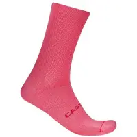 Castelli Espresso 18 Pink Socks, Size L/XL