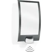 Steinel L 22 S 035709 Utomhusväggbelysning med rörelsedetektor Lågenergilampa, LED E27 60 W Antracit