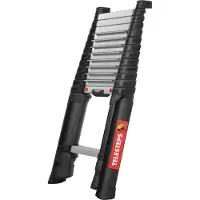 Telesteps 115464 Eloxerat aluminium Teleskopstege med trappsteg Arbetshöjd (max.): 4900 mm 19.1 kg