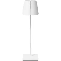 Sigor LED bordslampa Nuindie tango, dimbar, Vitt / opal, Vardagsrum / matsal, Aluminium / grå / zink, LED-bordslampa