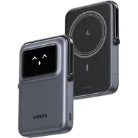UGREEN UNO, 10000 mAh, Trådlös laddning, 20 W, Svart