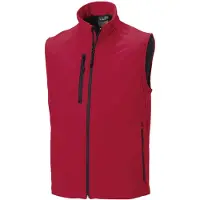 Russell athletic Russell Mens 3 Layer Soft Shell Gilet Jacket (Klassiskt röd)