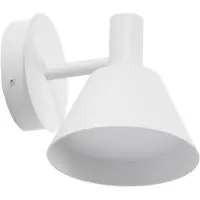 LUCANDE LED utomhus vägglampa Tabena , Vitt / opal, Aluminium / grå / zink, Modern, LED-vägglampa utomhus