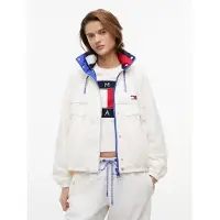 Tommy Hilfiger Övergångsjacka 'Water Resistant Oversized Regatta' vit