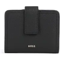 BOSS Leather wallet with logo lettering