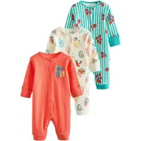 Next Pyjamas ljusbeige / turkos / gul / hummer / röd