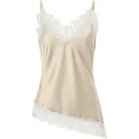 Pieces Topp 'PCJESSA' greige / vit