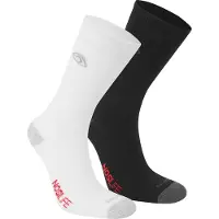 Craghoppers Unisex Vuxna Myggrepellerande Strumpor (2-pack) (Svart/Vit)