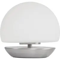 Steinhauer LED bordslampa Ancilla, dimbar, Vitt / opal, Vardagsrum / matsal, Glas, Modern, LED-bordslampa