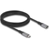 DeLOCK USB 40 Gbps förlängningskabel USB Type-C hane till hona, 2 m