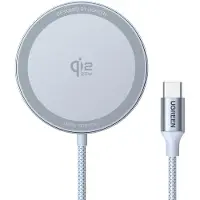 UGREEN MagFlow 25W Trådlös Laddplatta - Blå / Qi2.2-laddare / Magnetisk trådlös laddare