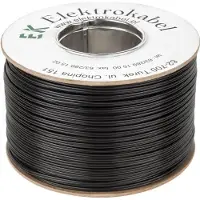 Lp Högtalarkabel SMYp 2 x 1 mm svart 100 m
