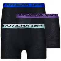 Athena Boxershorts DAILY SPORT AIR Pack de 3 man - Flerfärgad - EU L