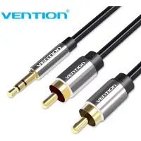 Vention Ljudkabel 2xRCA till 3,5 mm BCFBD 0,5 m (svart)