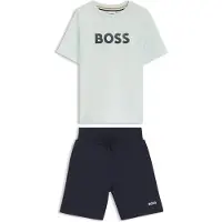 BOSS Kids' T-shirt and shorts set with logo details