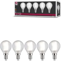 Paulmann 29097 LED-lamp EEK F (A - G) E14 Droppform 4.8 W Varmvit (Ø x H) 45 mm x 78 mm 5 st