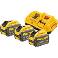 DeWalt Tillbehörsset DCB118X3; 18/54 V; 3x9,0 Ah + laddare DCB118