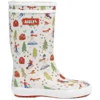 Aigle Gummistövlar LOLLY POP FUR PRINT flickor - Vit - 28