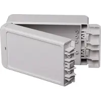 Bopla Bocube B 140806 PC-V0-7035 96013125 Utomhuschassi 80 x 151 x 60 Polykarbonat V0 Grå-vit (RAL 7035) 1 st