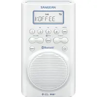 Sangean Duschradio H205 DAB+, FM Vattentät Vit