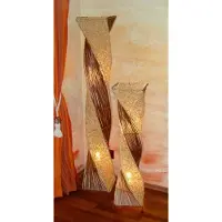 WORU Golvlampa Marco, Mörkt trä, Vardagsrum / matsal, Trä, Design, Golvlampa