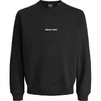 Jack & Jones Sweatshirt 'JORNorrebro' svart / vit