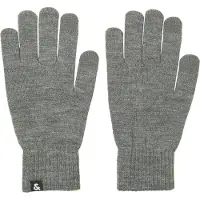 Jack & Jones Fingervantar 'Barry' mörkgrå / svart / vit