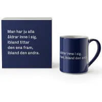 Design House Stockholm Astrid Lindgren Mugg 35 cl Man har ju alla åldrar inne i sig