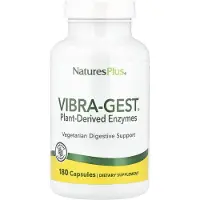 NaturesPlus Vibra-Gest, Växtbaserat Enzym, 180 Kapslar