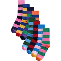 Next Sockor blå / grön / rosa / röd