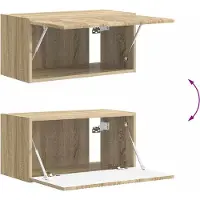 vidaXL TV Vägghylla Sonoma 60 x 31 x 29,5 cm Konstruerat trä