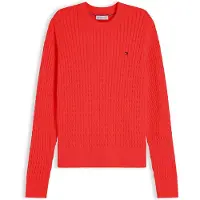 Tommy Hilfiger Fine Cable Knit Crew Neck Jumper