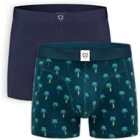 Adam Boxershorts nattblå / cyanblå