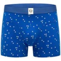 Adam Boxershorts 'Keyboard' blå / mörkgrå / vit