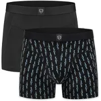 Adam Boxershorts ljusblå / svart