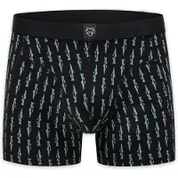 Adam Boxershorts 'Black Trouts' himmelsblå / svart