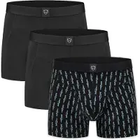 Adam Boxershorts 'Trouts' opal / svart