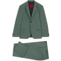 HUGO Two-piece extra-slim-fit suit in wool-blend poplin