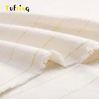 Yazy Överlockande tuftduk med markerade linjer - Primär munktyg Punch Nål Tyg för DIY Rug-Punch Tufting Gun 100*100cm benvit färg