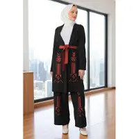 Turkishsouq Broderad Detailed Kostym Svart