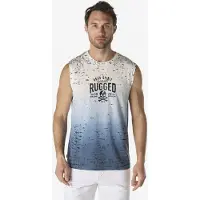KOROSHI T-shirt safir / ljusblå / svart / off-white