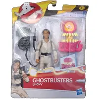 Ghostbusters Hasbro Fright Features Lucky Figur med Interaktiv Spöke och Tillbehör, Leksaker för Barn 4+