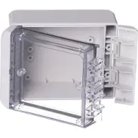 Bopla Bocube B 100806 PC-V0-G-7035 96022125 Utomhuschassi 80 x 113 x 60 Polykarbonat V0 Grå-vit (RAL 7035) 1 st